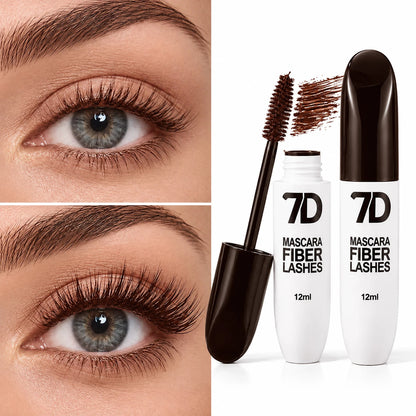Liora 7D Silk Fiber Mascara | Black Lengthening, Smudge-Resistant - Hartwella