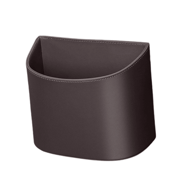 Liora Car Cup Holder | PU Leather, Wide-Mouth Opening, Phone Storage - Hartwella