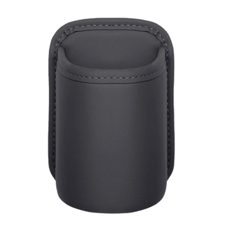 Liora Car Cup Holder | PU Leather, Wide-Mouth Opening, Phone Storage - Hartwella