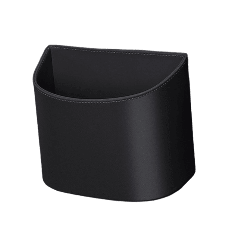 Liora Car Cup Holder | PU Leather, Wide-Mouth Opening, Phone Storage - Hartwella