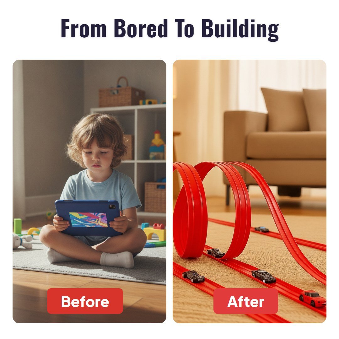 Loopra™ Flexible Racing Track Set - Hartwella