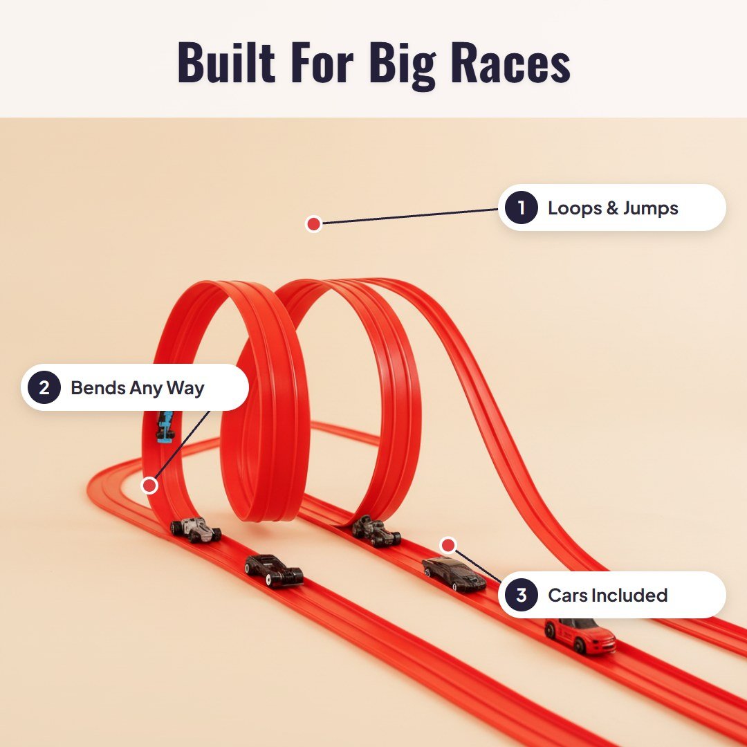 Loopra™ Flexible Racing Track Set