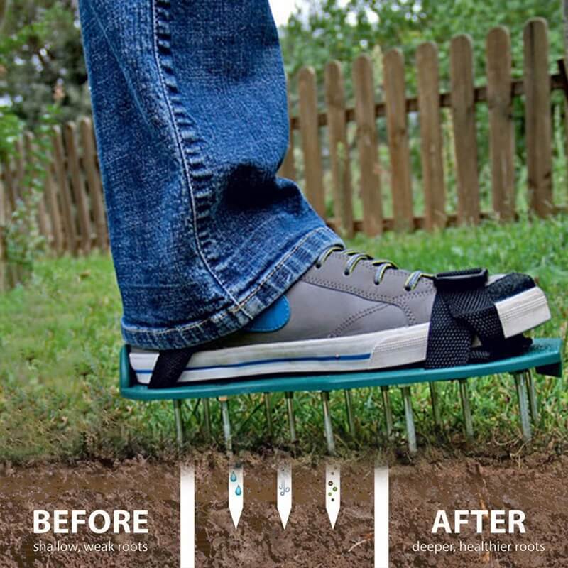 Luma Aerator Shoes | Adjustable Spike Sandals for Lawn Aeration - Hartwella