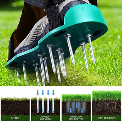 Luma Aerator Shoes | Adjustable Spike Sandals for Lawn Aeration - Hartwella