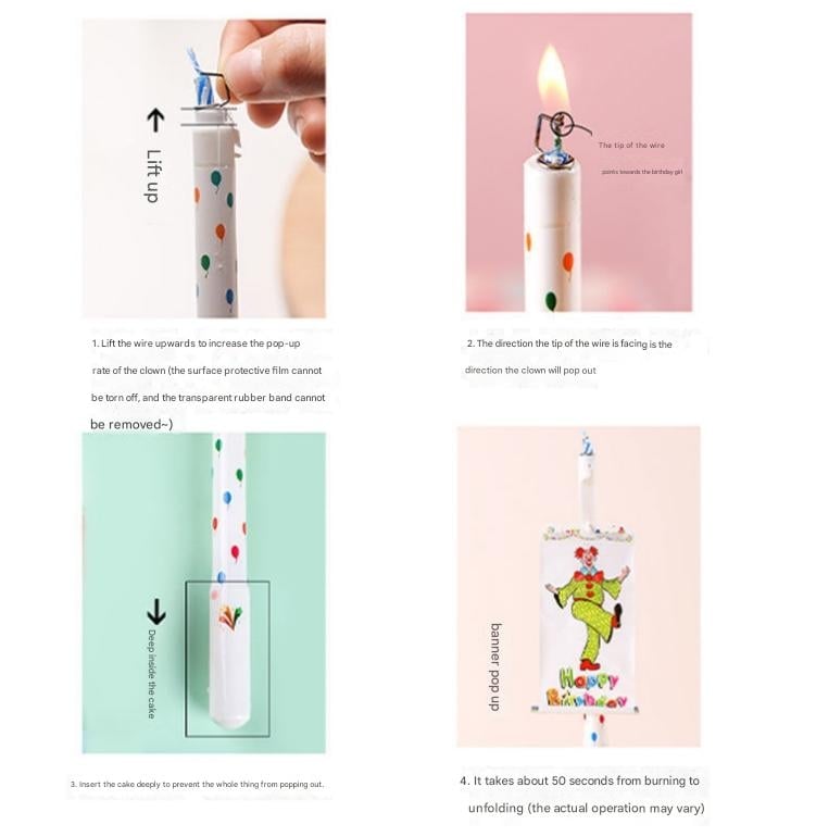 Luma Birthday Candle | Magical Fan - Powered Birthday Cake Candle - Hartwella