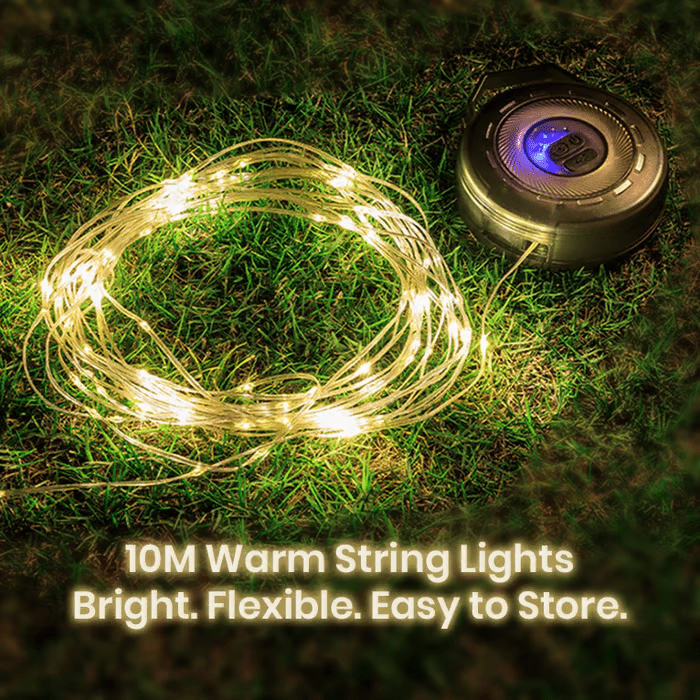 Luma Camping Light | Retractable Lantern & String Lights - Hartwella