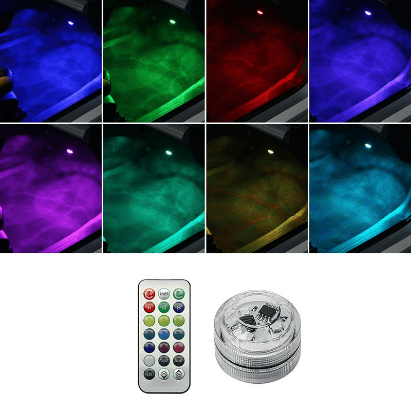 Luma Car LED Lights | 13 Color Ambient, Wireless Remote Control - Hartwella