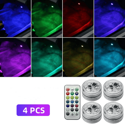 Luma Car LED Lights | 13 Color Ambient, Wireless Remote Control - Hartwella