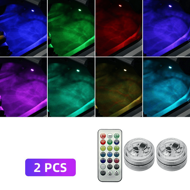 Luma Car LED Lights | 13 Color Ambient, Wireless Remote Control - Hartwella