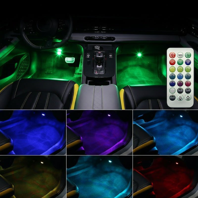 Luma Car LED Lights | 13 Color Ambient, Wireless Remote Control - Hartwella