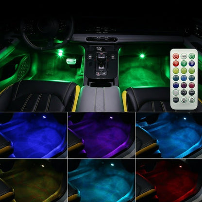 Luma Car LED Lights | 13 Color Ambient, Wireless Remote Control - Hartwella