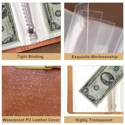 Luma Money Saving Binder | Secure PU Leather, 3-Digit Lock - Hartwella