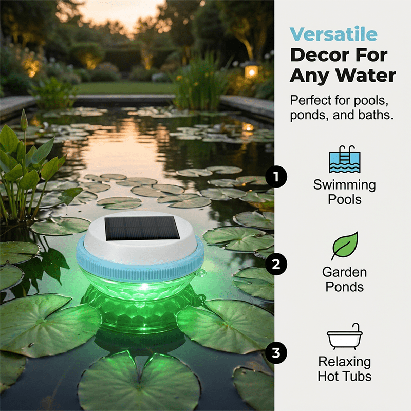 Luma Solar Floating Light | Color-Changing, Waterproof - Hartwella
