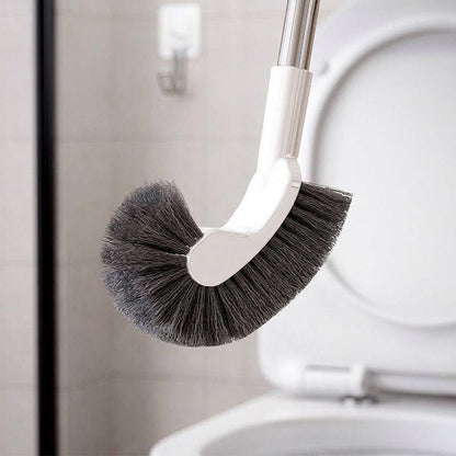 Luma Toilet Brush | Curved Head, Stainless Steel Handle - Hartwella