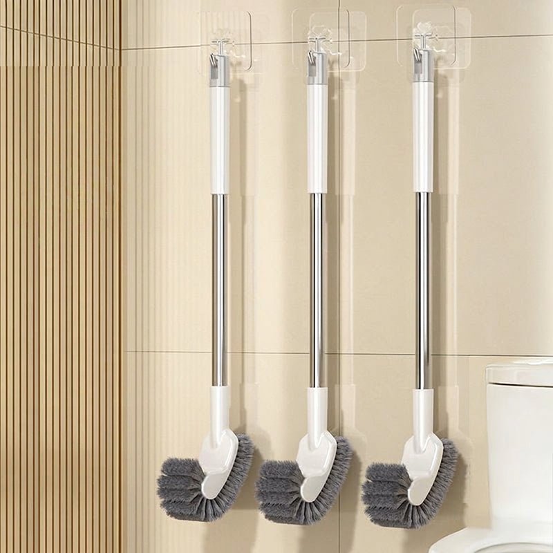 Luma Toilet Brush | Curved Head, Stainless Steel Handle - Hartwella