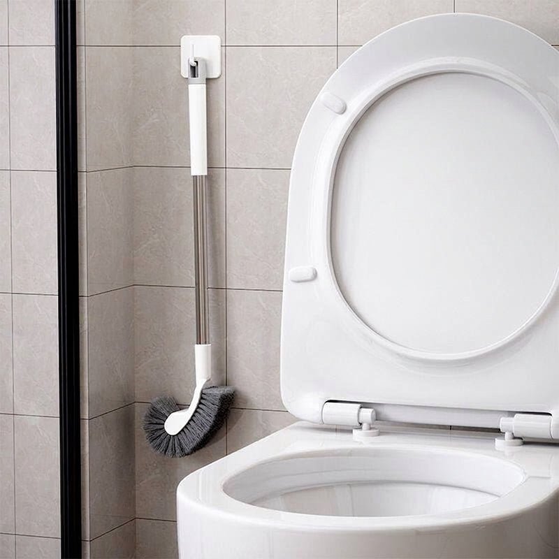 Luma Toilet Brush | Curved Head, Stainless Steel Handle - Hartwella