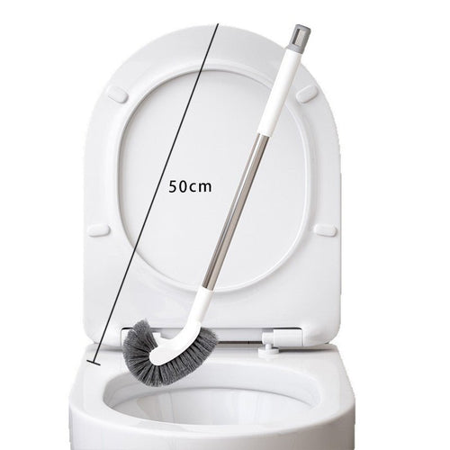 Luma Toilet Brush | Curved Head, Stainless Steel Handle - Hartwella
