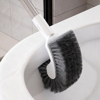 Luma Toilet Brush | Curved Head, Stainless Steel Handle - Hartwella