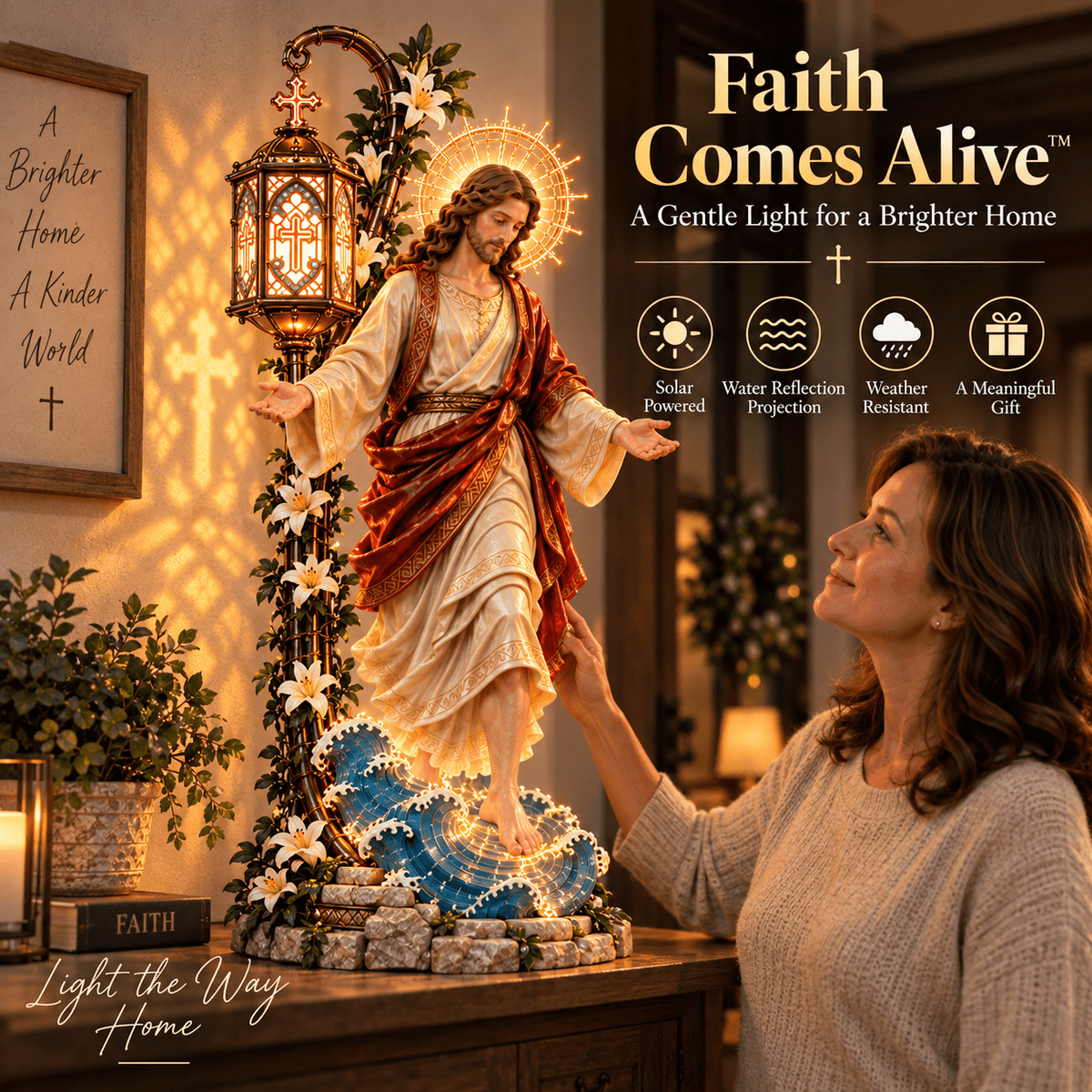 Lumina™ Faith Reflection Light – Jesus Walking On Water
