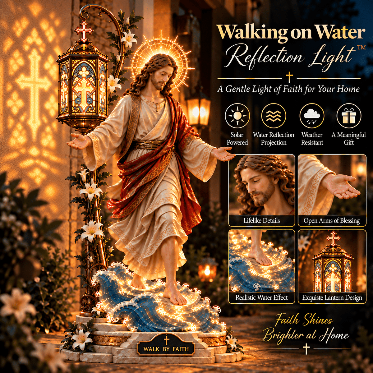 Lumina™ Faith Reflection Light – Jesus Walking On Water