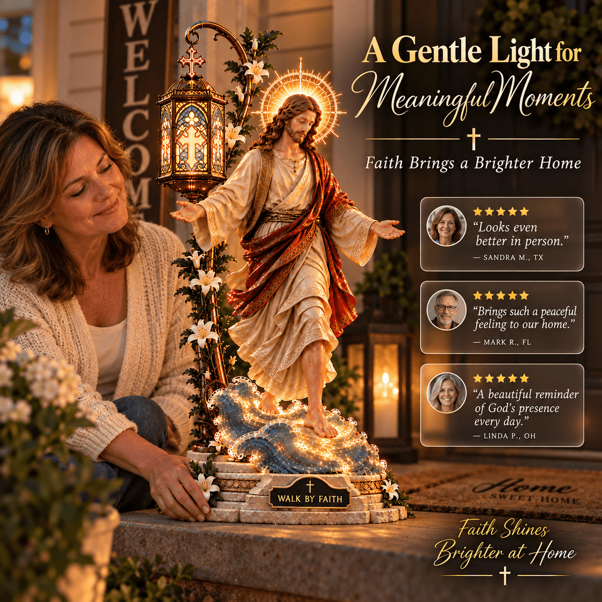 Lumina™ Faith Reflection Light – Jesus Walking On Water