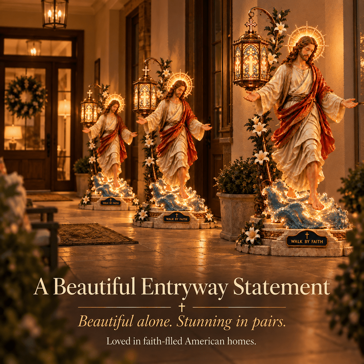 Lumina™ Faith Reflection Light – Jesus Walking On Water - Hartwella