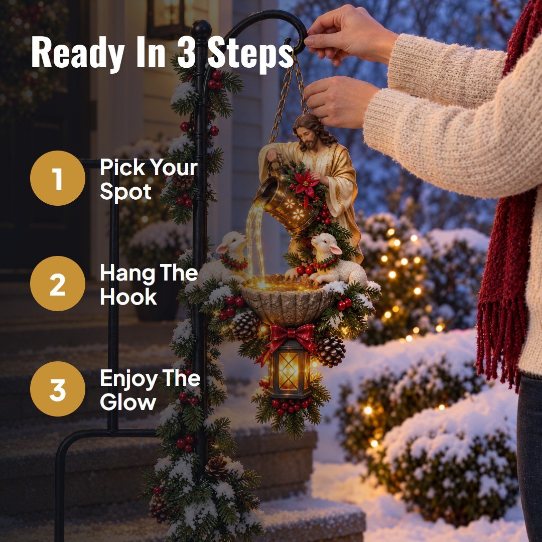 Luminel™ Lighted Hanging Christmas Fountain - Hartwella