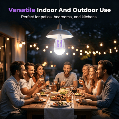 Lumo Bug Zapper Lamp | 2 - in - 1 LED, Silent Operation, Indoor/Outdoor Use - Hartwella