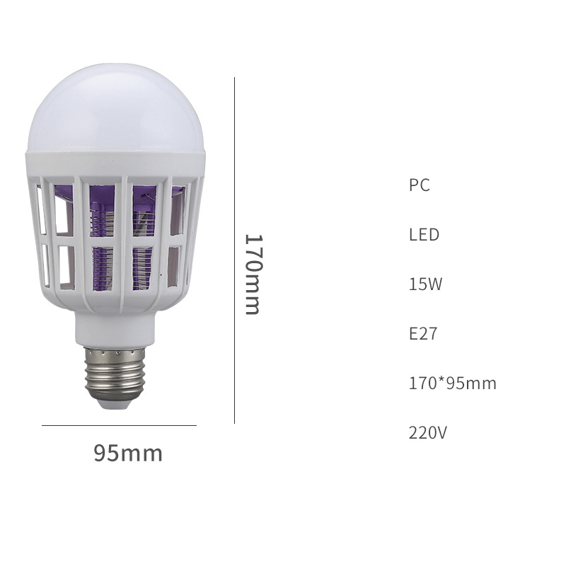 Lumo Bug Zapper Lamp | 2 - in - 1 LED, Silent Operation, Indoor/Outdoor Use - Hartwella
