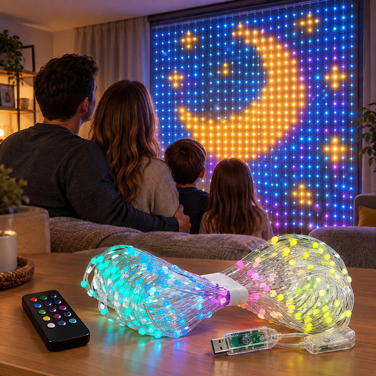 Lumora™ Waterproof LED Curtain String Lights - Hartwella