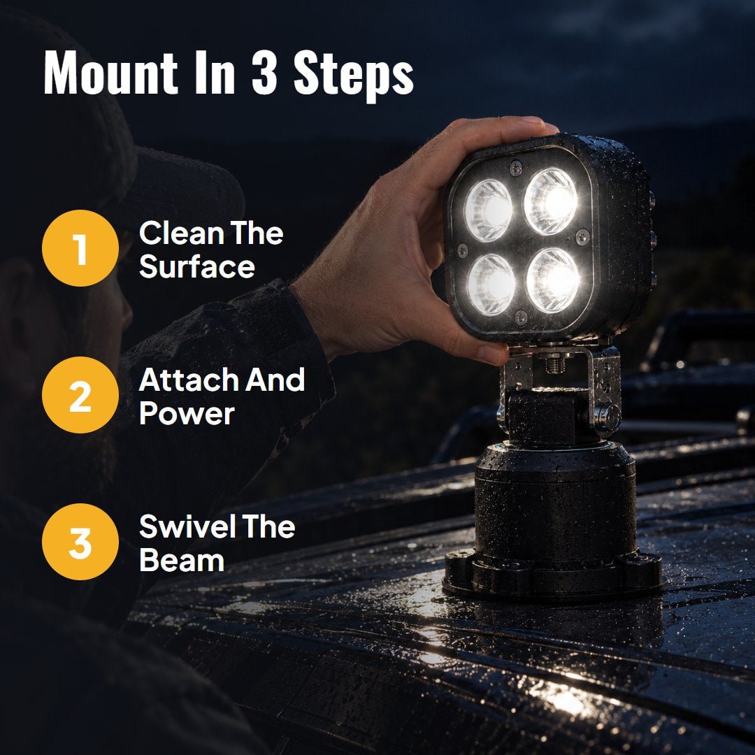 Lumtra™ 360° Rotating LED Pod Light