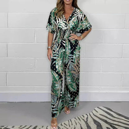 Luna Bodysuit | Leaf Print, Plus Size - Hartwella