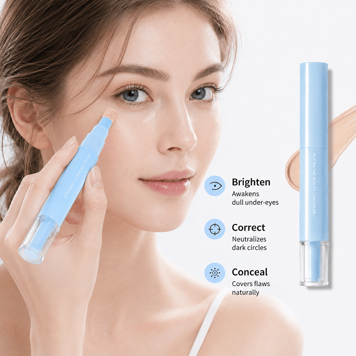 Luna Concealer Pen | Lightweight, Full-Coverage, 24-Hour Wear - Hartwella