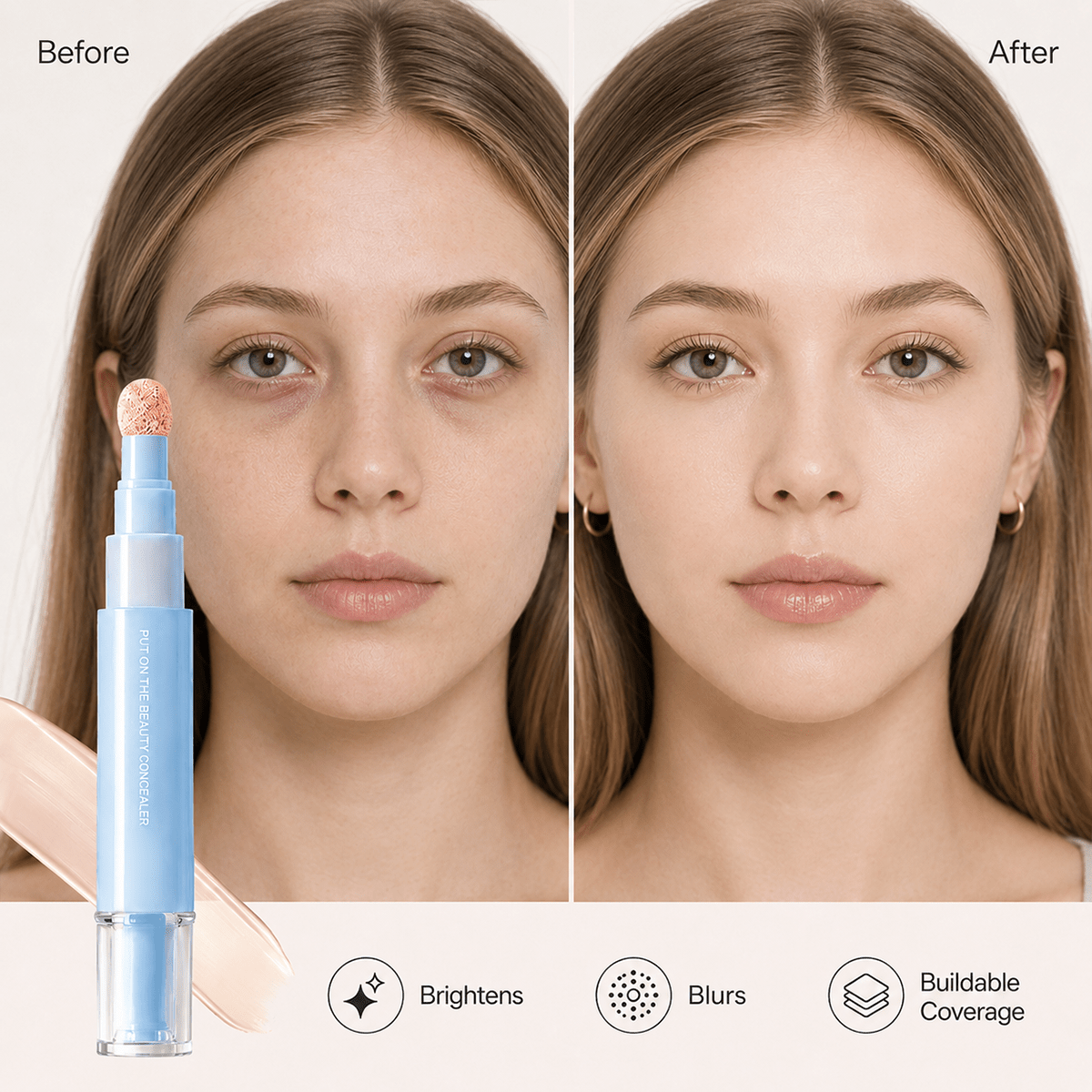Luna Concealer Pen | Lightweight, Full-Coverage, 24-Hour Wear - Hartwella