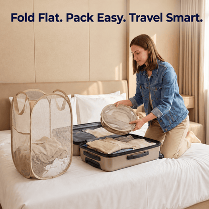 Luna Laundry Basket System | 4-Piece Space-Saving Set - Hartwella