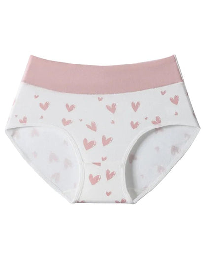 Luna Love Panties | Soft Cotton, High Rise Design, Full Coverage (6 Pack) - Hartwella
