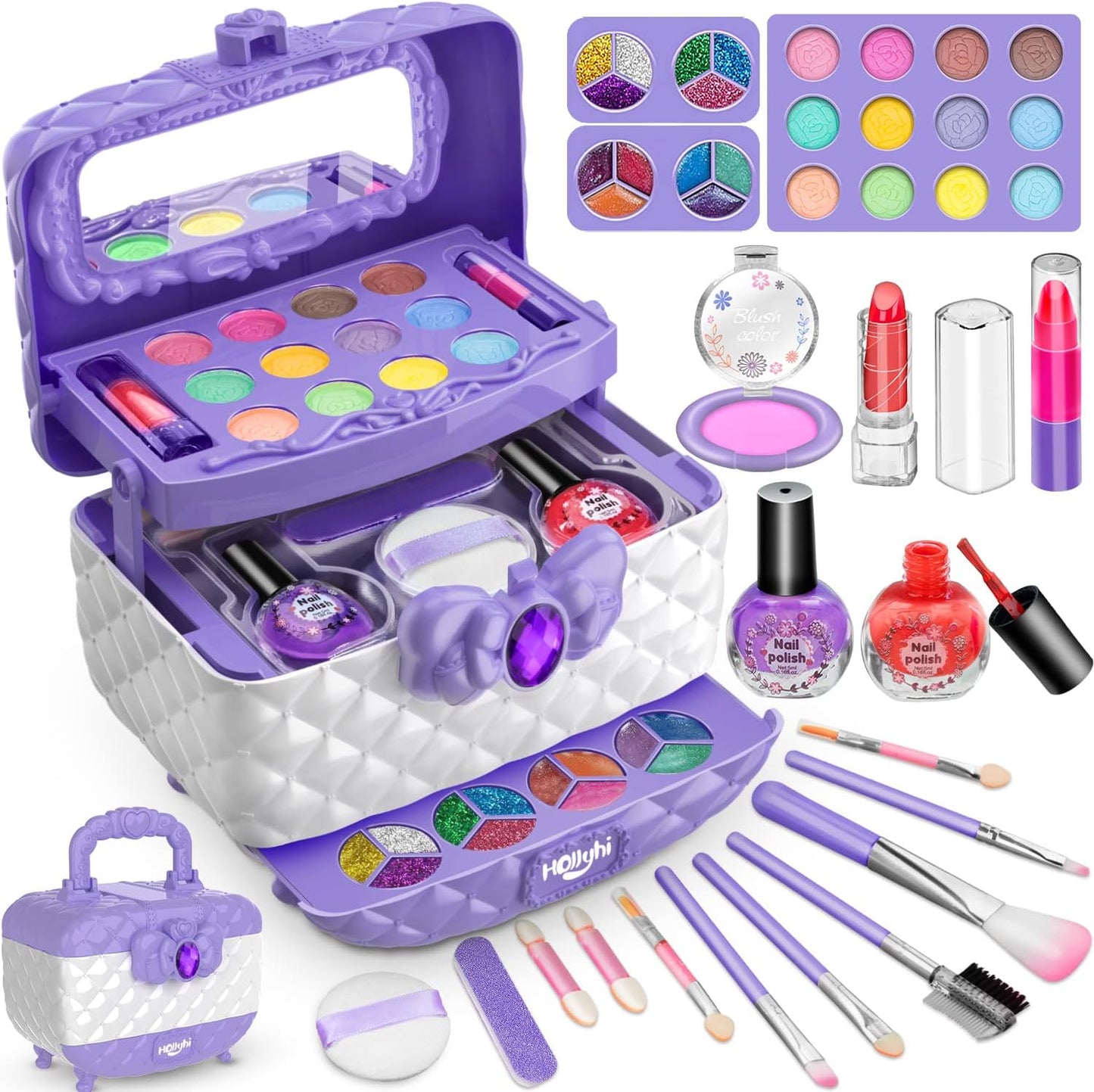Luna Makeup Kit | Non - Toxic, Washable Play Set - Hartwella