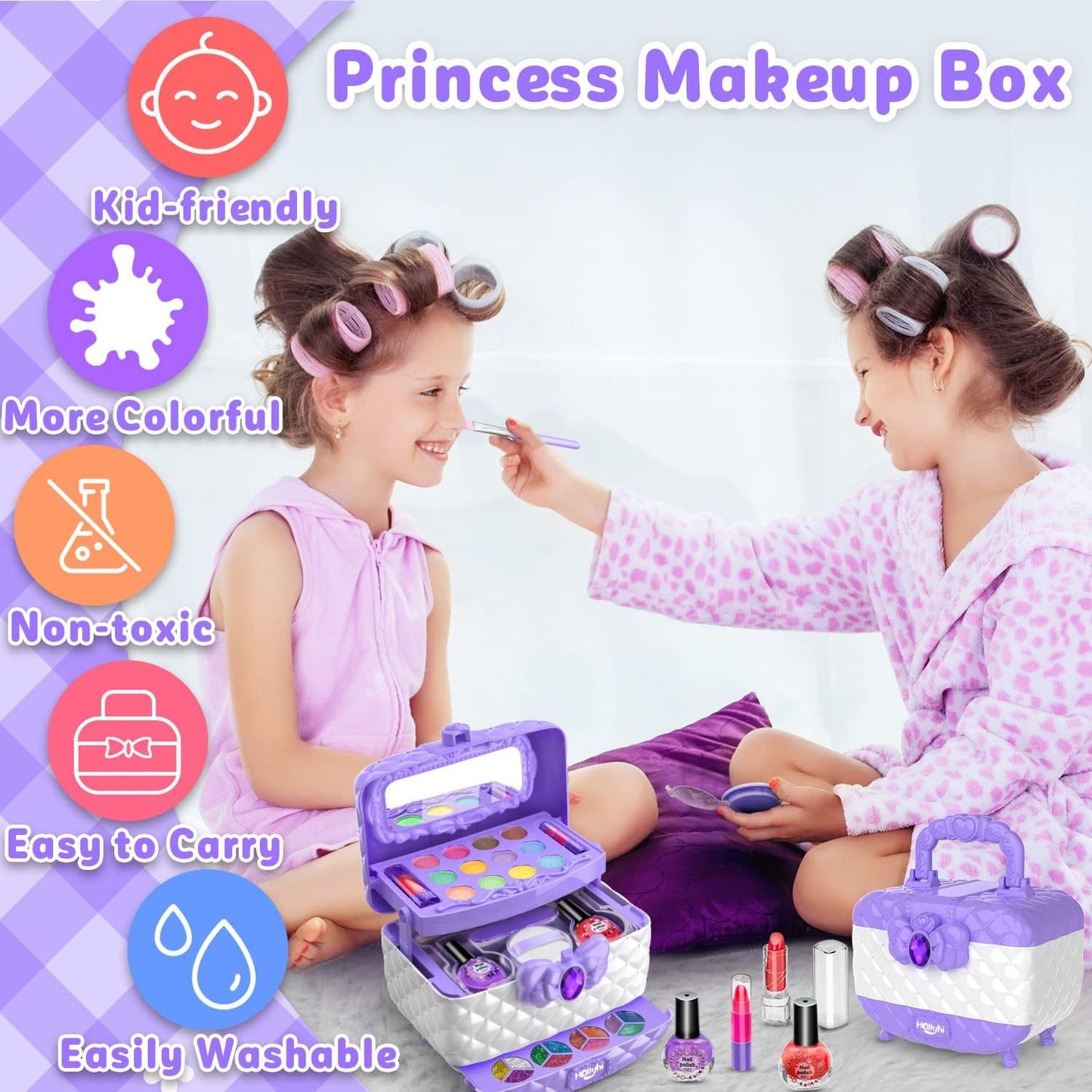 Luna Makeup Kit | Non - Toxic, Washable Play Set - Hartwella