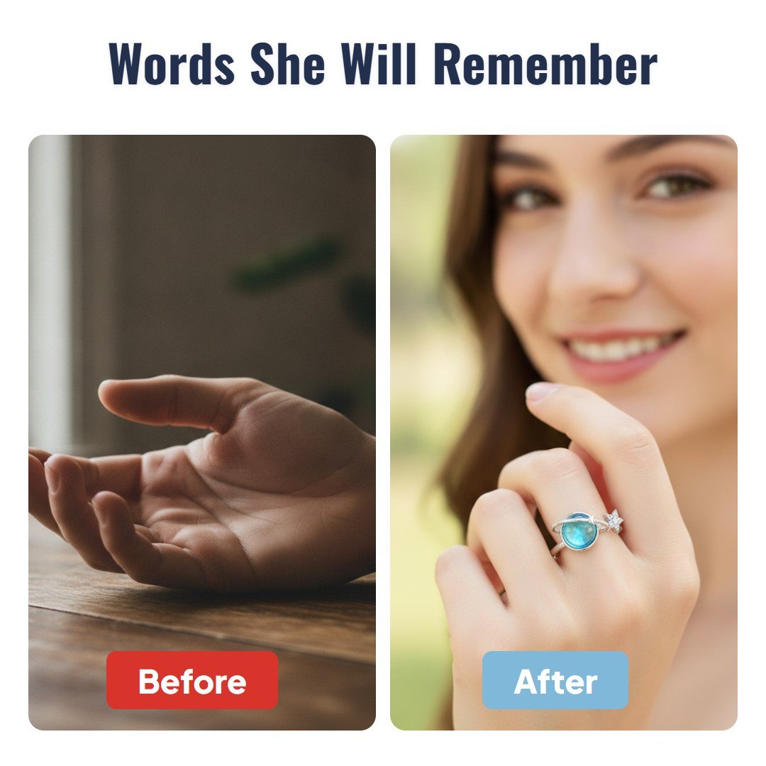 Lunaire™ Star & Moon Ring for Daughter - Hartwella