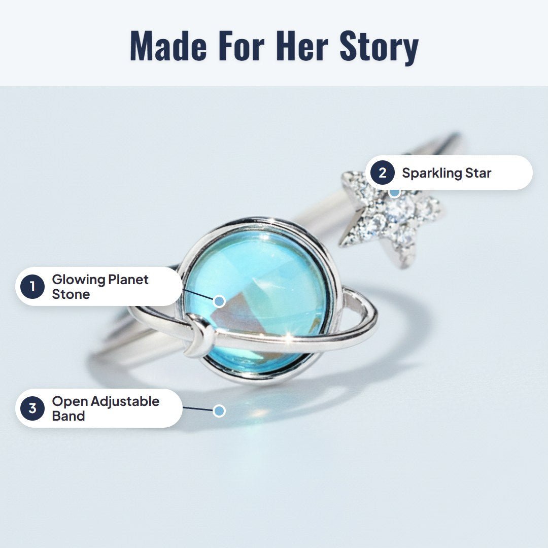 Lunaire™ Star & Moon Ring for Daughter