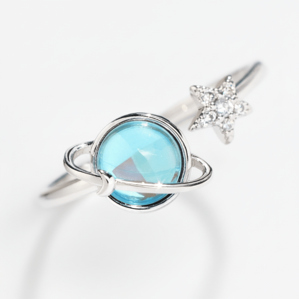 Lunaire™ Star & Moon Ring for Daughter