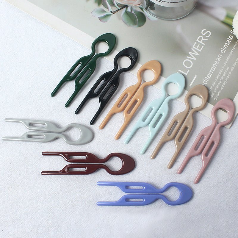 Lunara Hair Pins Set | Effortless Updos, 6 Pieces, Ideal Hair Clips for Thick Hair - Hartwella