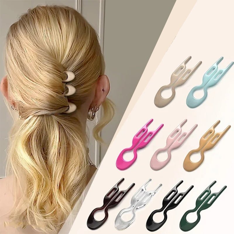 Lunara Hair Pins Set | Effortless Updos, 6 Pieces, Ideal Hair Clips for Thick Hair - Hartwella