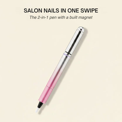 Lunelle Nail Pen | 2 - in - 1 Magnetic with Precision Brush Applicator - Hartwella