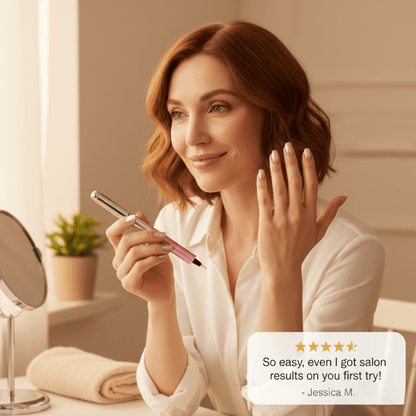 Lunelle Nail Pen | 2 - in - 1 Magnetic with Precision Brush Applicator - Hartwella