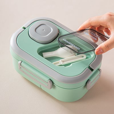 Lunex Bento Lunch Box | Leak-Proof, BPA-Free with Compartments and Carry Handle - Hartwella