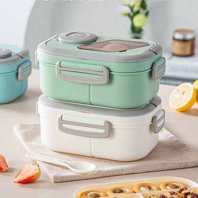 Lunex Bento Lunch Box | Leak-Proof, BPA-Free with Compartments and Carry Handle - Hartwella