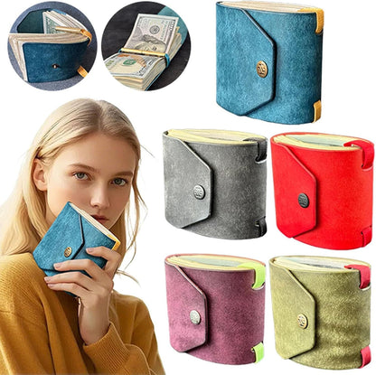 Luno Cash Wrap Wallet | Premium Leather, Magnetic Clasp - Hartwella