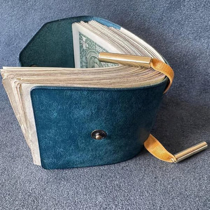 Luno Cash Wrap Wallet | Premium Leather, Magnetic Clasp - Hartwella
