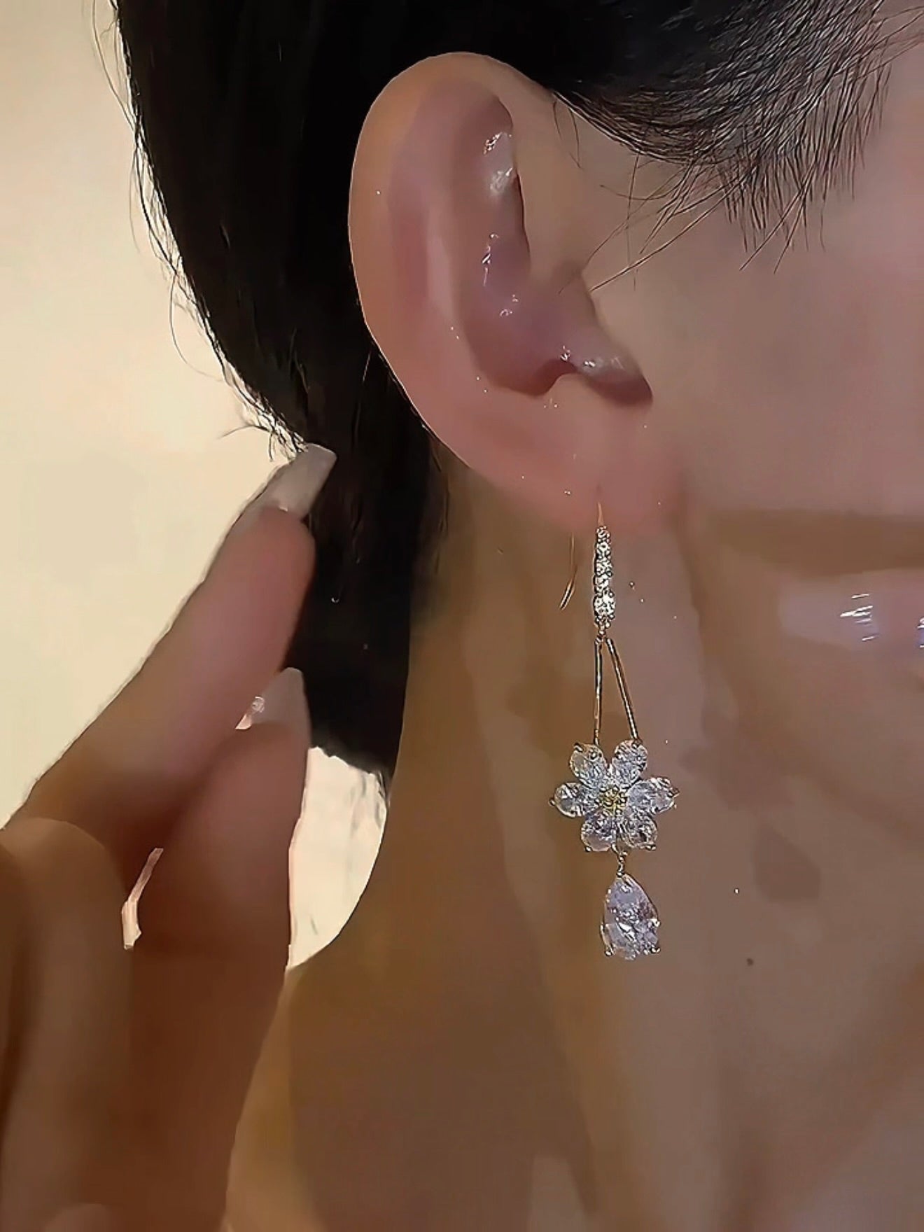 Lunora Earrings | Gold Plated, Lightweight Design - Hartwella